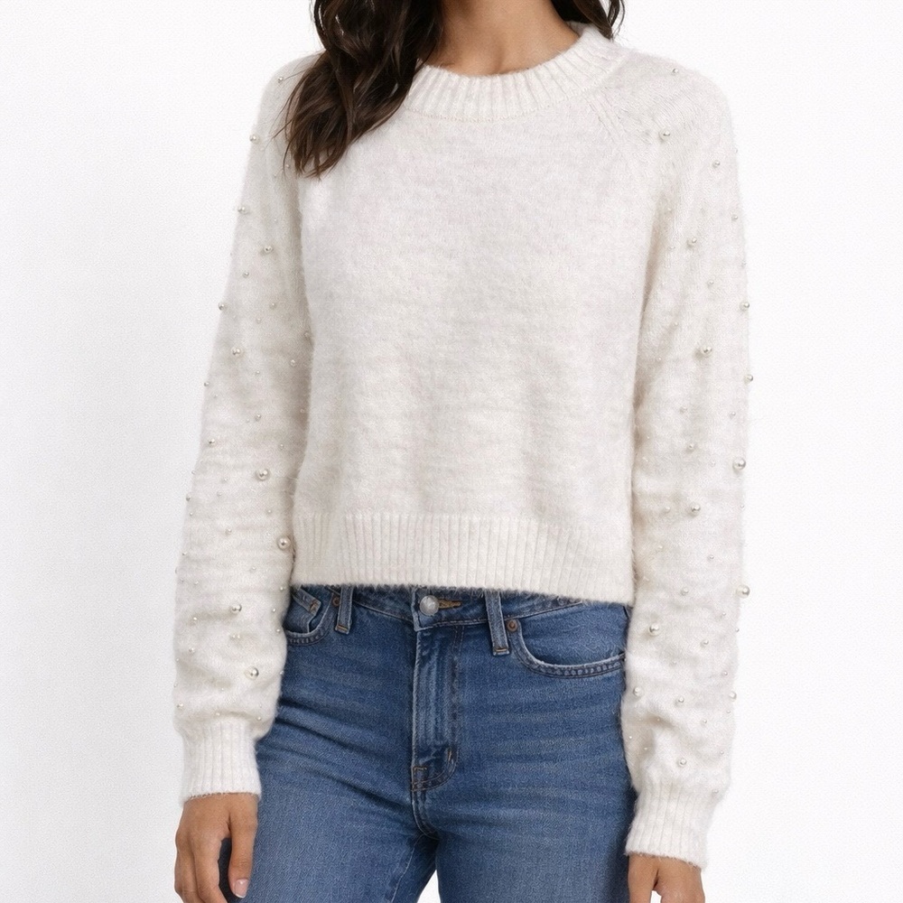 NEW Altar’d State Ivory Pearl Sweater Size Small NWT